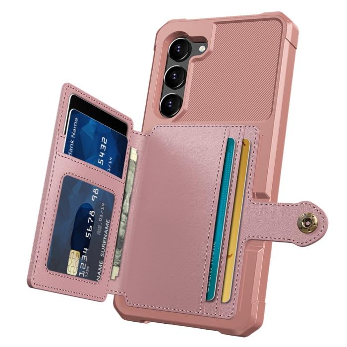 Bild 3,  Samsung Galaxy S23 Skal Med Magnetisk Plånbok Rosé - Teknikhallen.se