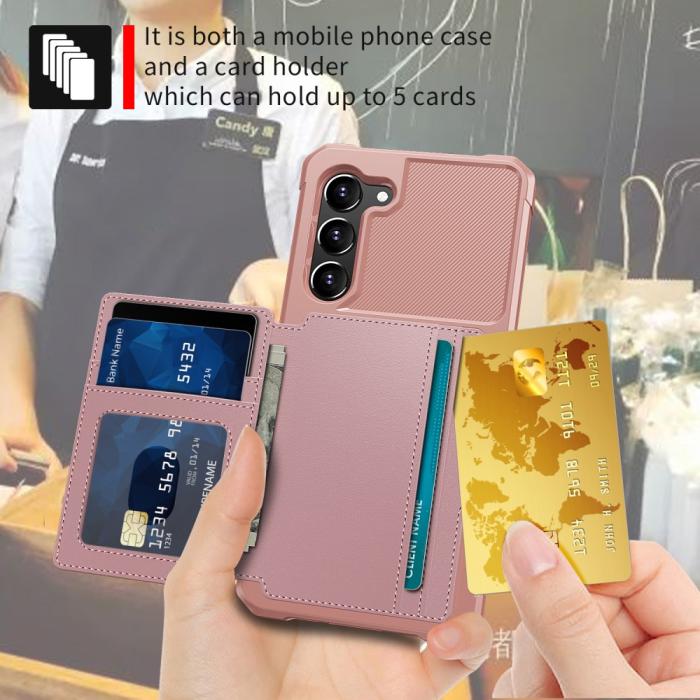 Bild 5,  Samsung Galaxy S23 Skal Med Magnetisk Plånbok Rosé - Teknikhallen.se
