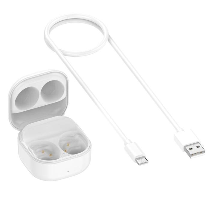 Bild 6,  Samsung Galaxy Buds FE Laddningsfodral Vit - Teknikhallen.se