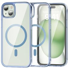 ColorPop ColorPop iPhone 15 Plus Skal CH MagSafe Transparent/Ljus Bl&aring; - Teknikhallen.se