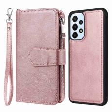  Samsung Galaxy A23 5G 2in1 Magnet Skal / Pl&aring;nboksfodral Ros&eacute;guld - Teknikhallen.se