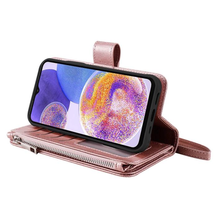 Bild 3,  Samsung Galaxy A23 5G 2in1 Magnet Skal / Plånboksfodral Roséguld - Teknikhallen.se