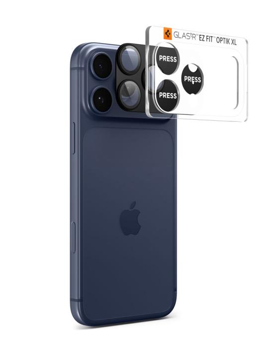 Bild 2, Spigen Spigen iPhone 17 Pro Linsskydd Optik Pro GLAS.tR 