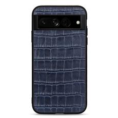  Google Pixel 7 Pro Skal &Auml;kta L&auml;der Krokodil Textur Bl&aring; - Teknikhallen.se
