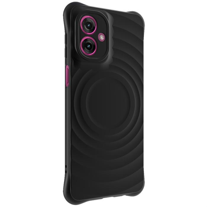 Bild 5, IMAK IMAK Motorola Moto G55 5G Skal Waterdrop Matt Svart - Teknikhallen.se