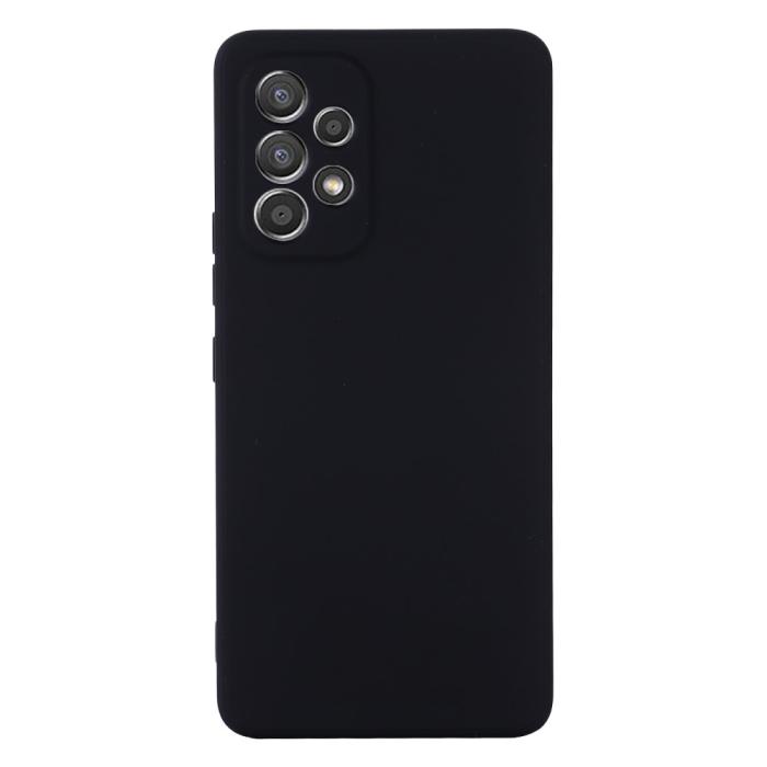 Bild 2,  Samsung Galaxy A53 5G Skal Liquid Silikon Med Strap Svart - Teknikhallen.se