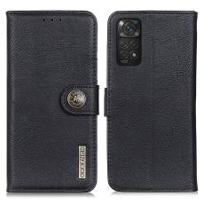 KHAZNEH KHAZNEH Xiaomi Redmi Note 11 4G Fodral L&auml;der Svart - Teknikhallen.se