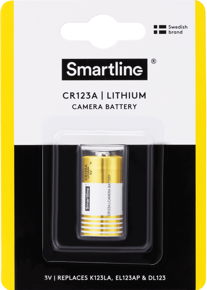 Smartline Smartline CR123A 3V Li-On Batteri - Teknikhallen.se