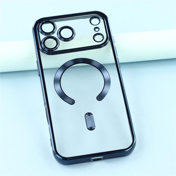 Bild 6,  iPhone 17 Pro Skal MagSafe Electroplated TPU Blå - Teknikhallen.se