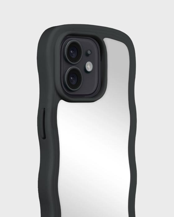 Bild 3, holdit holdit iPhone 12/12 Pro Skal Wavy Black Mirror - Teknikhallen.se
