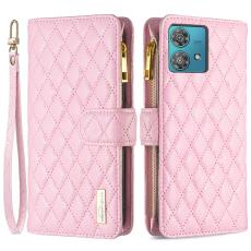 BINFEN BINFEN Motorola Edge 40 Neo 5G Fodral Multifunktionell Diamond Rosa - Teknikhallen.se
