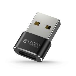 Tech-Protect Tech-Protect USB-A 2.0 till USB-C Adapter Svart - Teknikhallen.se