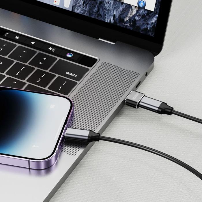 Bild 2, Tech-Protect Tech-Protect USB-A 2.0 till USB-C Adapter Svart - Teknikhallen.se