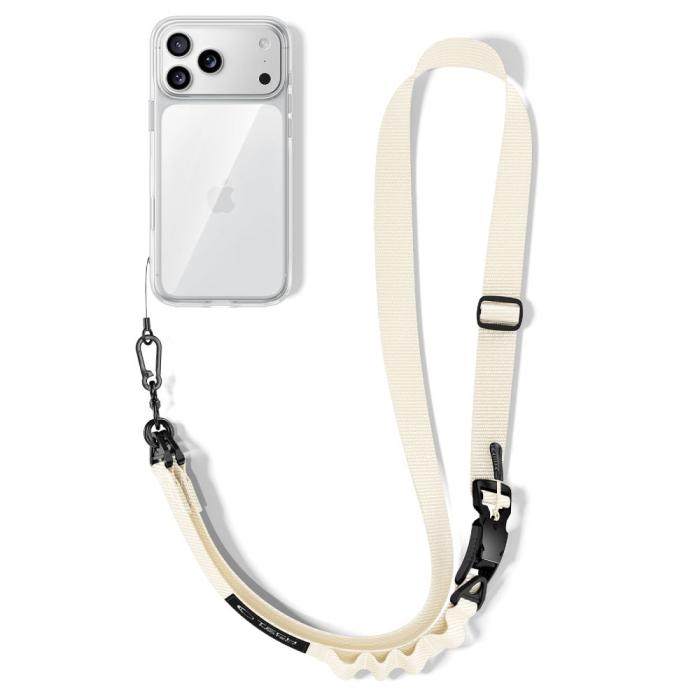 Bild 5, Tech-Protect Tech-Protect Mobilsnöre CrossBody Rope Desert Beige - Teknikhallen.se