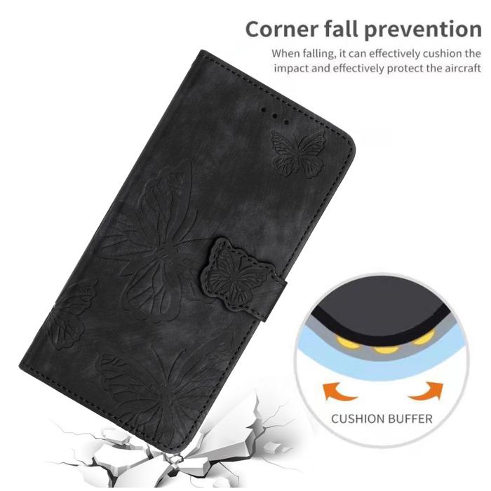 Bild 6,  Sony Xperia 1 VII Fodral Fjäril Tryck Svart - Teknikhallen.se