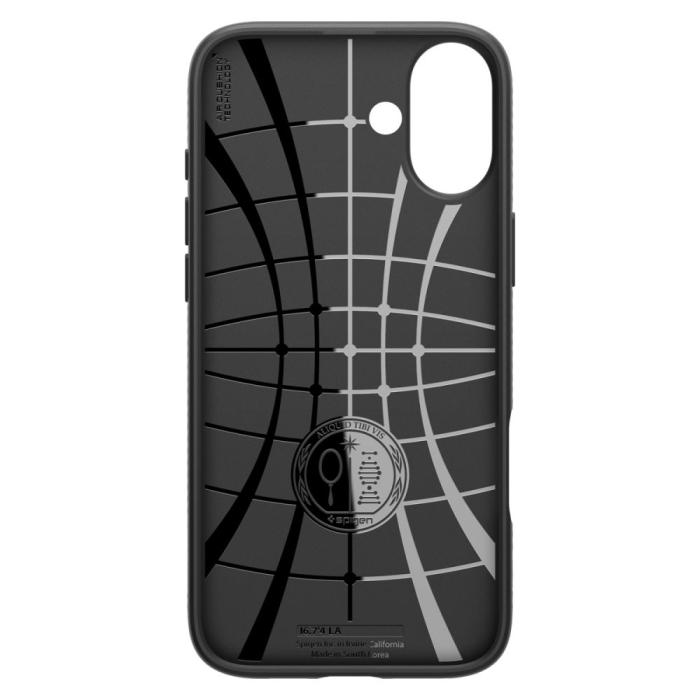 Bild 4, Spigen Spigen iPhone 16 Skal Liquid Air Matt Svart - Teknikhallen.se
