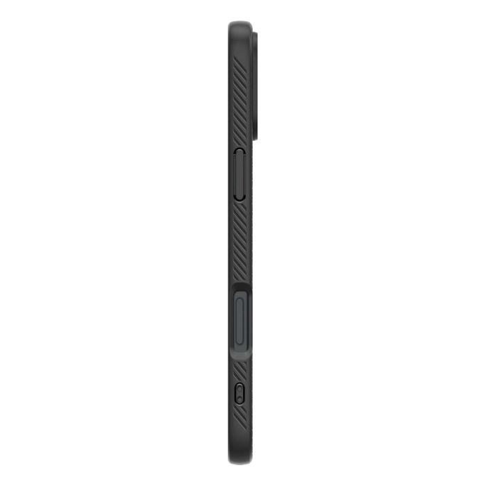 Bild 5, Spigen Spigen iPhone 16 Skal Liquid Air Matt Svart - Teknikhallen.se