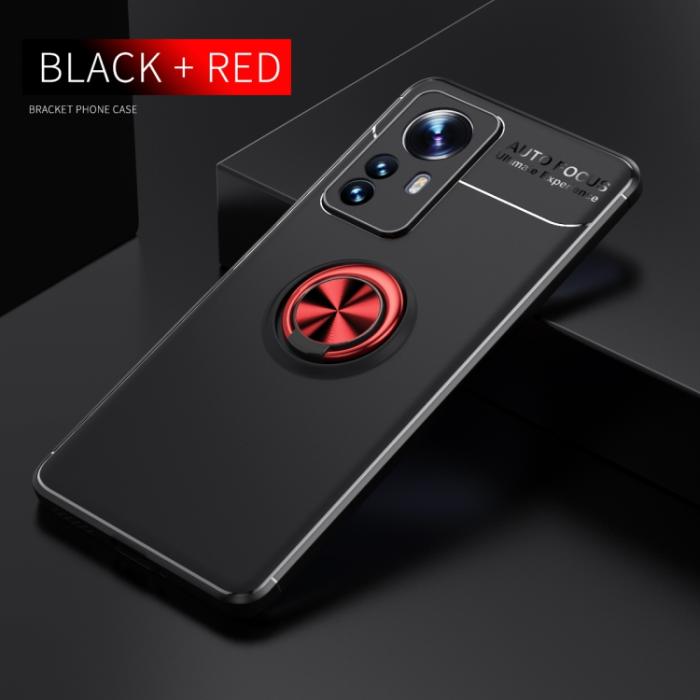 Bild 2,  Xiaomi 12 Pro Skal Ring Svart/Röd - Teknikhallen.se