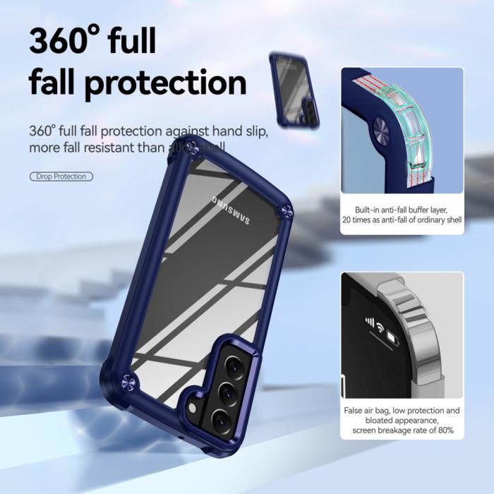 Bild 5,  Samsung Galaxy S23 Plus Skal Shockproof Hybrid Blå - Teknikhallen.se