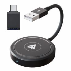  Tr&aring;dl&ouml;s Bluetooth Android Auto Adapter Svart - Teknikhallen.se