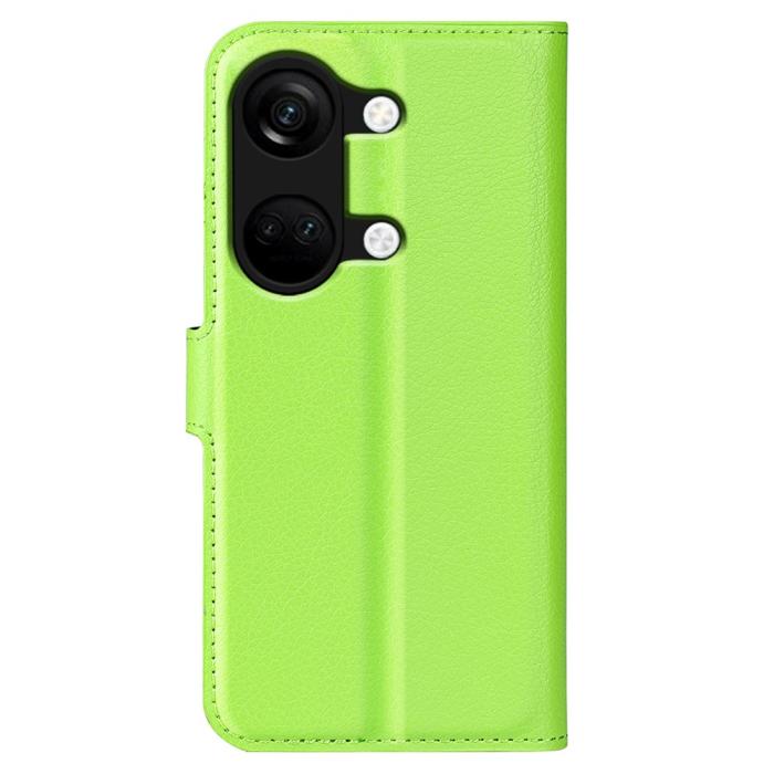 Bild 6,  OnePlus Nord 3 5G Fodral Litchi Textur Grön - Teknikhallen.se