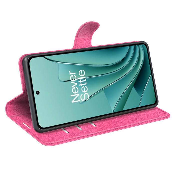 Bild 3,  OnePlus Nord 3 5G Fodral Litchi Textur Rosa - Teknikhallen.se
