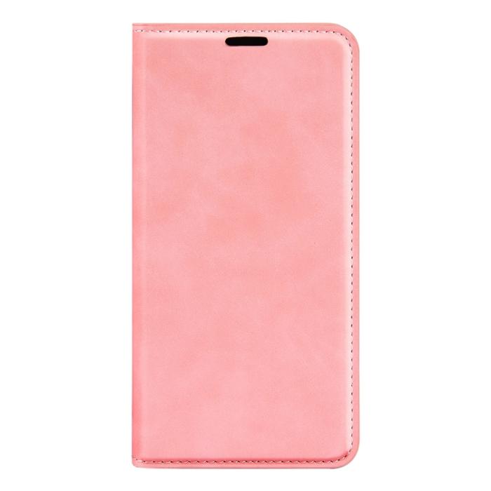 Bild 2,  Motorola Moto G52/G82 Fodral Flip Retro Läder Rosa - Teknikhallen.se