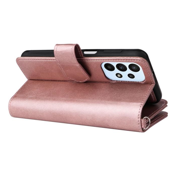 Bild 4,  Samsung Galaxy A23 5G 2in1 Magnet Skal / Plånboksfodral Roséguld - Teknikhallen.se
