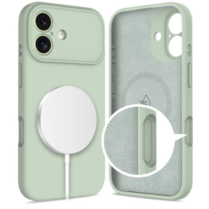 Bild 2, Tech-Protect Tech-Protect iPhone 17 Skal MagSafe Silicone Sage - Teknikhallen.se