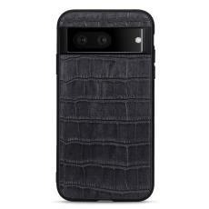  Google Pixel 7 Skal &Auml;kta L&auml;der Krokodil Textur Svart - Teknikhallen.se