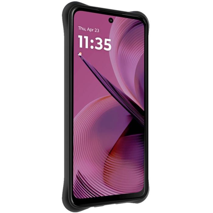 Bild 6, IMAK IMAK Motorola Moto G55 5G Skal Waterdrop Matt Svart - Teknikhallen.se