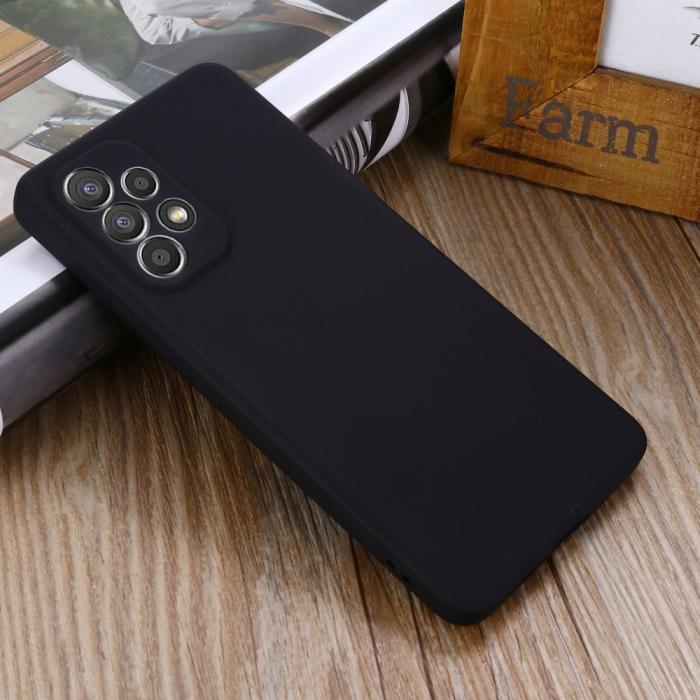 Bild 6,  Samsung Galaxy A53 5G Skal Liquid Silikon Med Strap Svart - Teknikhallen.se