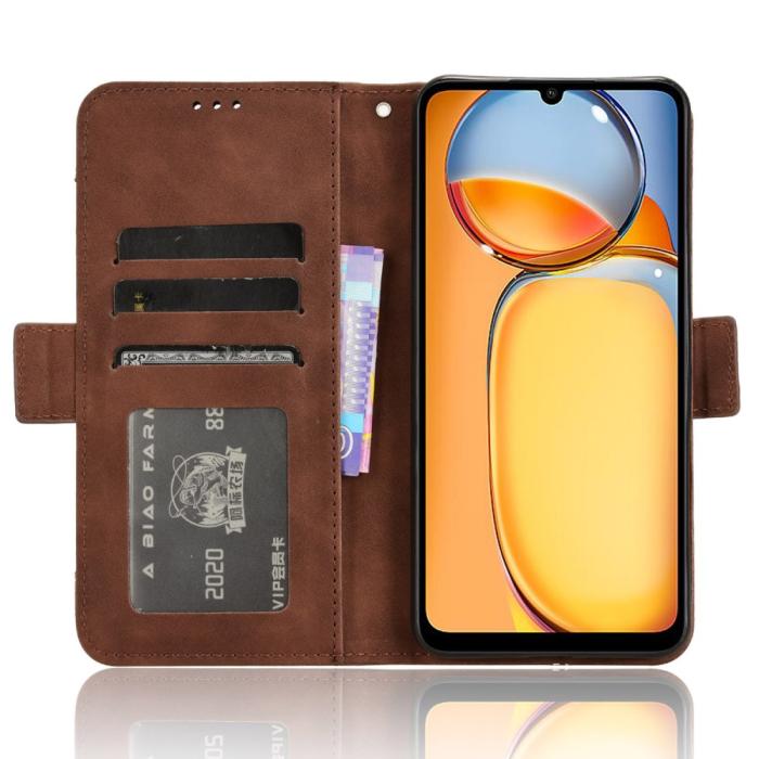Bild 3,  Xiaomi Redmi 13C 4G Fodral Med Avtagbart Kortfodral Brun - Teknikhallen.se