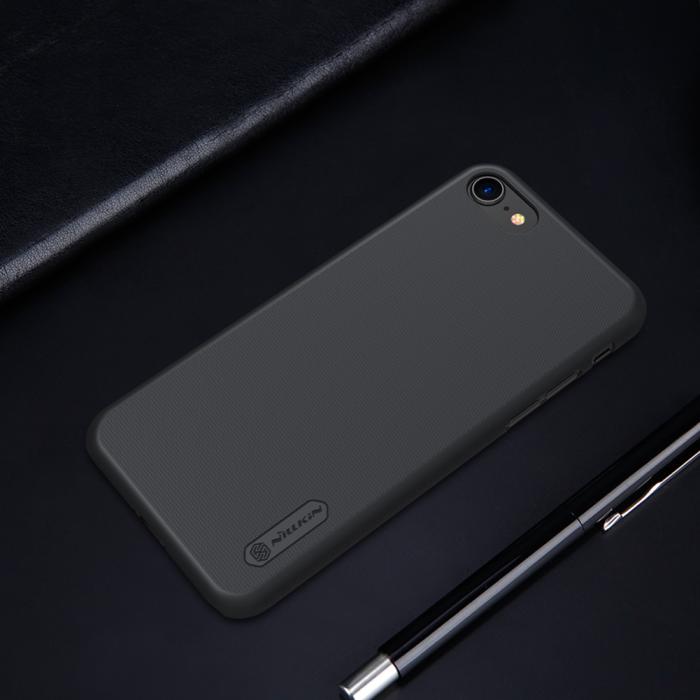 Bild 3, NILLKIN NILLKIN iPhone 7/8/SE Skal Frosted Shield Svart - Teknikhallen.se