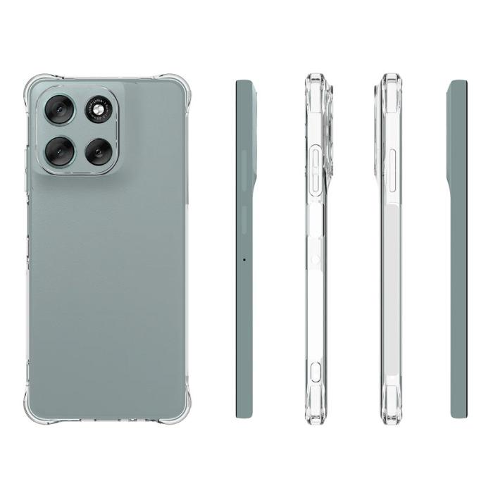 Bild 5,  Motorola Moto G56 5G Skal Shockproof TPU Transparent - Teknikhallen.se