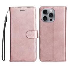 iPhone 16 Pro Max Fodral L&auml;der Ros&eacute;guld - Teknikhallen.se