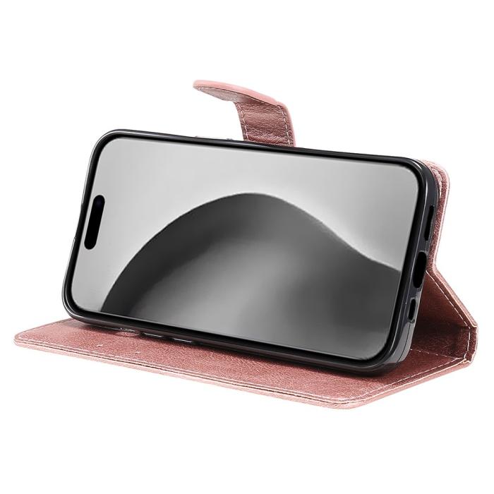 Bild 4,  iPhone 16 Pro Max Fodral Läder Roséguld - Teknikhallen.se