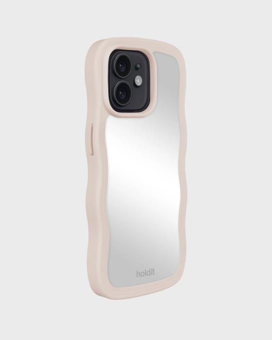 Bild 2, holdit holdit iPhone 12/12 Pro Skal Wavy Light Beige Mirror - Teknikhallen.se