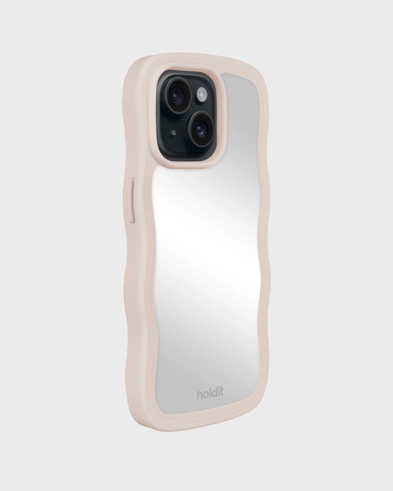 holdit holdit iPhone 15/14/13 Skal Wavy Light Beige Mirror - Teknikhallen.se