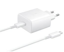 Samsung Samsung Original 45W 5A USB-C Laddare EP-TA845 Inkl. 1.8m USB-C Kabel Vit - Teknikhallen.se