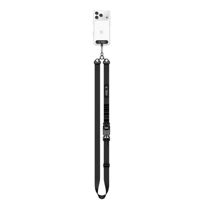Bild 4, Tech-Protect Tech-Protect Mobilsnöre CrossBody Rope Svart - Teknikhallen.se