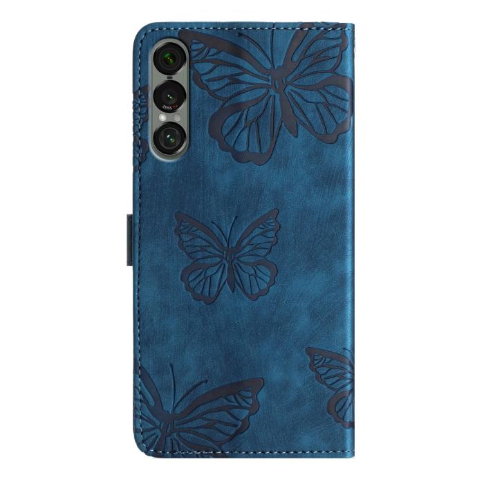 Bild 2,  Sony Xperia 1 VII Fodral Fjäril Tryck Blå - Teknikhallen.se