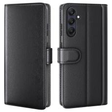 Samsung Galaxy A26 5G Fodral Premium &Auml;kta L&auml;der Svart - Teknikhallen.se