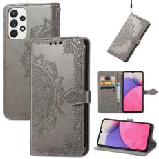  Samsung Galaxy A33 5G Fodral Mandala L&auml;der Gr&aring; - Teknikhallen.se