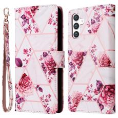  Samsung Galaxy S24 Fodral Marmor Textur Ros&eacute;guld - Teknikhallen.se