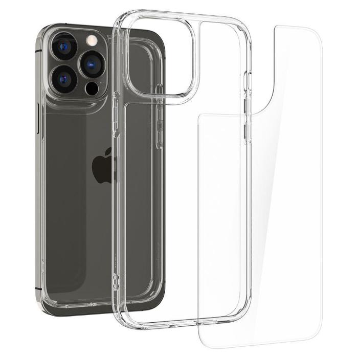 Bild 5, Spigen Spigen iPhone 13 Pro Skal Quartz Hybrid Transparent - Teknikhallen.se