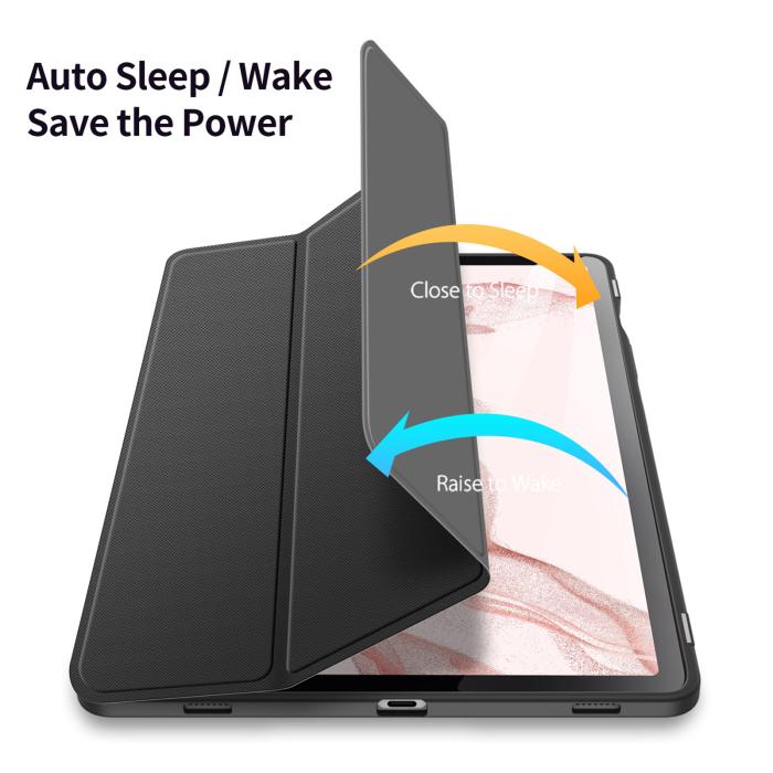 Bild 4, DUX DUCIS DUX DUCIS Galaxy Tab S9 Fodral TOBY Tri-Fold Svart - Teknikhallen.se