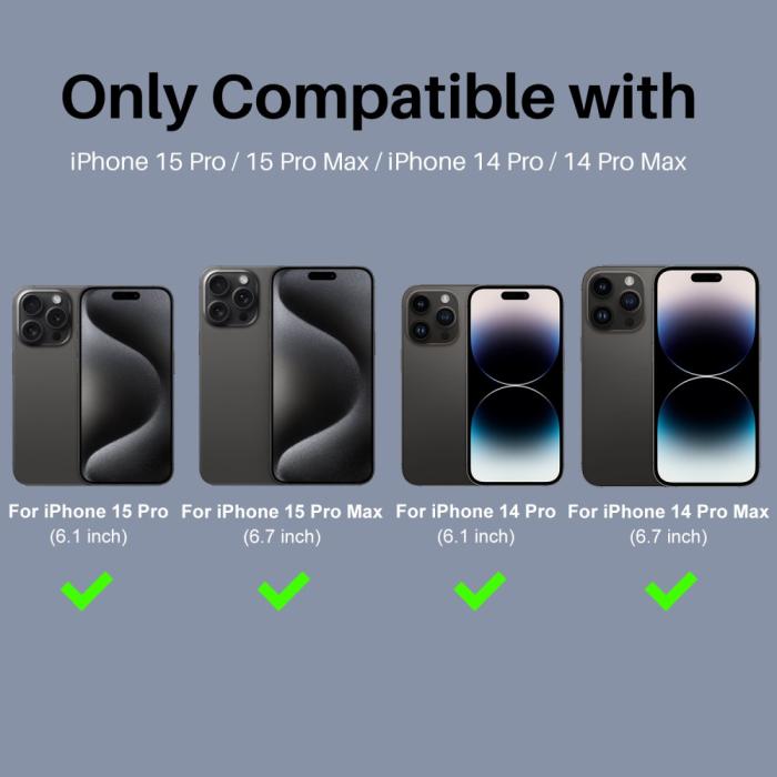 Bild 2, NORTHJO NORTHJO iPhone 14 Pro/Pro Max/15 Pro/Pro Max Linsskydd 2-PACK Svart - Teknikhallen.se