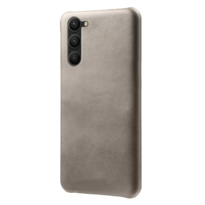 Bild 2,  Samsung Galaxy S24 Plus Läderbelagt Skal Grå - Teknikhallen.se