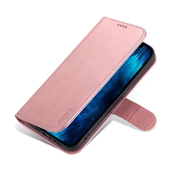 Bild 6, AZNS AZNS iPhone 14 Pro Fodral Läder Roséguld - Teknikhallen.se